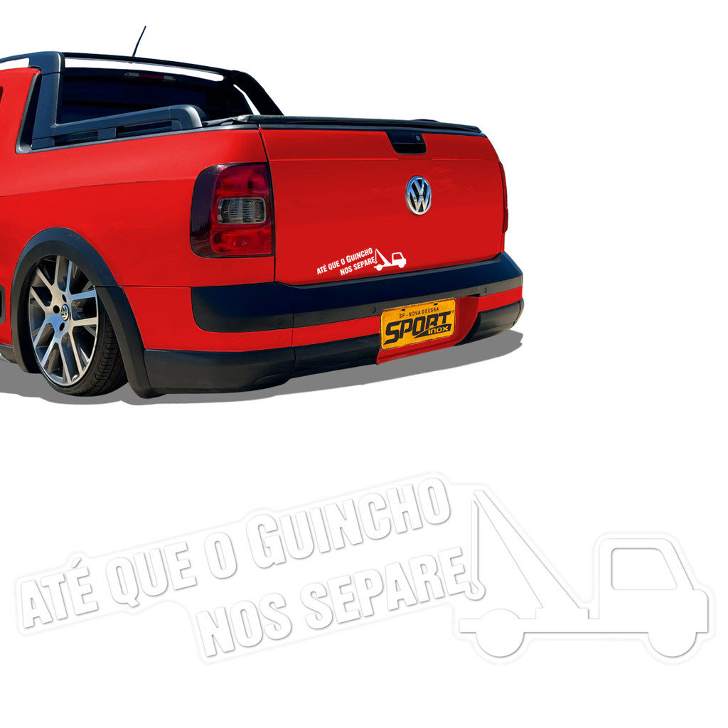 Adesivo Ate Que o Guincho Nos Separe Branco Decorativo em Oferta na Shopee