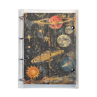 Fichário Universitário 250 folhas + divisórias Cosmic em Oferta na Shopee