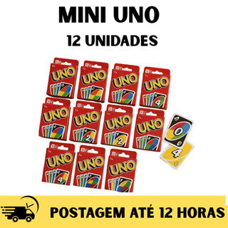 kit 12 Lembrancinha Mini Jogo de cartas UNO cartas festas aniversario em Oferta na Shopee