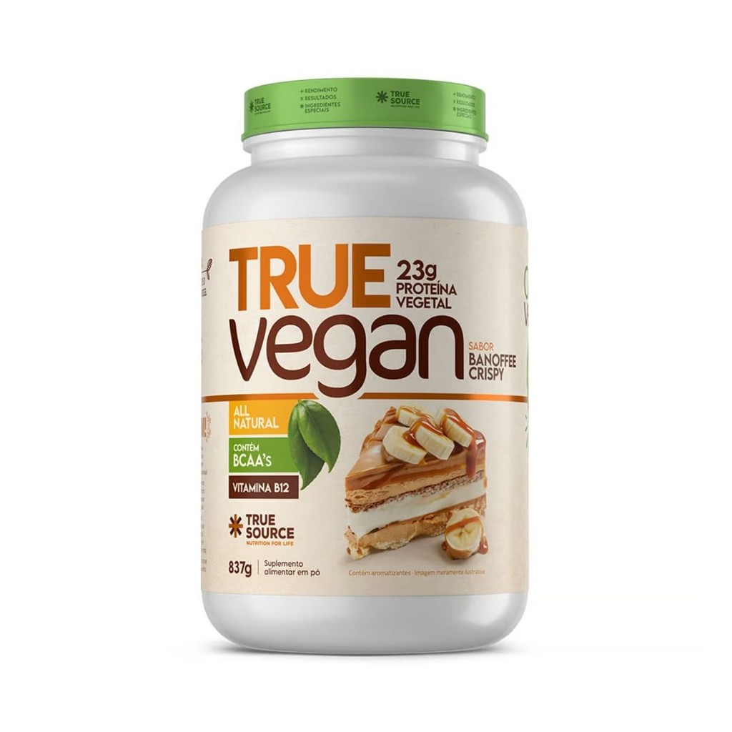 True Vegan Crispy Pote 837g True Source Banoffe em Oferta na Shopee