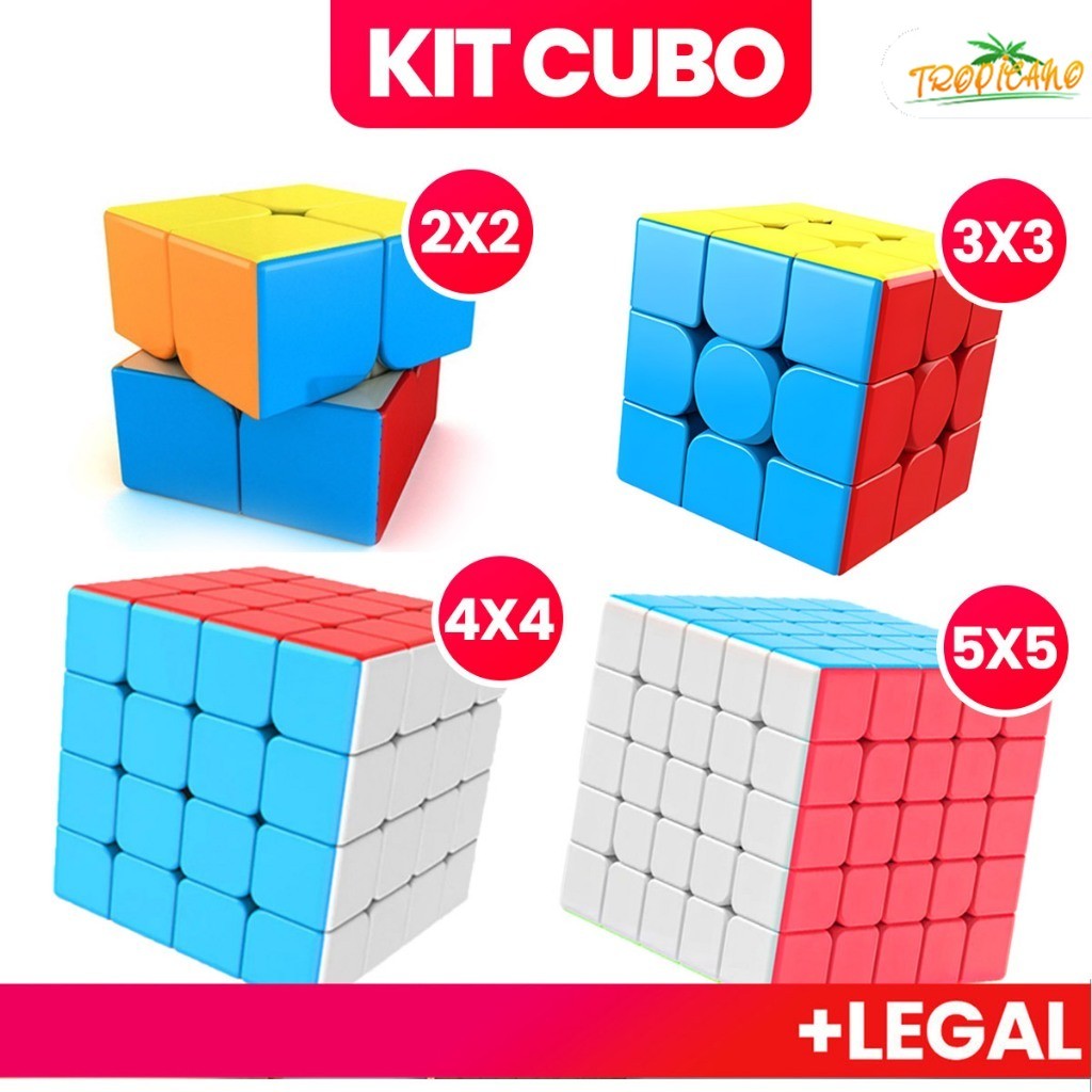 Conjunto de cubos de rubik profissional Original, cubo de rubik Anti-estresse, brinquedo de Jade preto 2x2/3x3/4x4/5x5/p