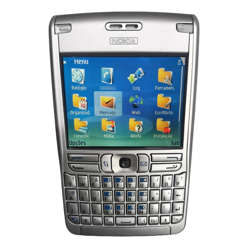 Nokia E62-1 E-series Prata Gsm Raridade Claro (usado) ss