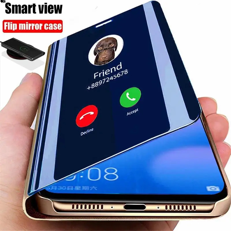 Para Samsung Galaxy A06 A16 A25 A05 A05S A32 A52 A72 5G A02s A12 M12 Luxo Inteligente Espelho Flip Caso Suporte Capa em Oferta na Shopee