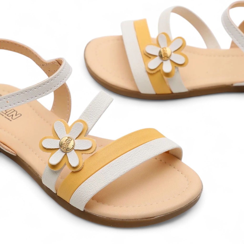 Sandália Infatil Suami Mini Camomila/ Branco Klin 177105000