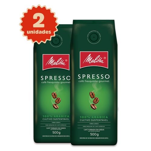 Kit Café Melitta® Spresso Grão - 2 Unidades 500g em Oferta na Shopee