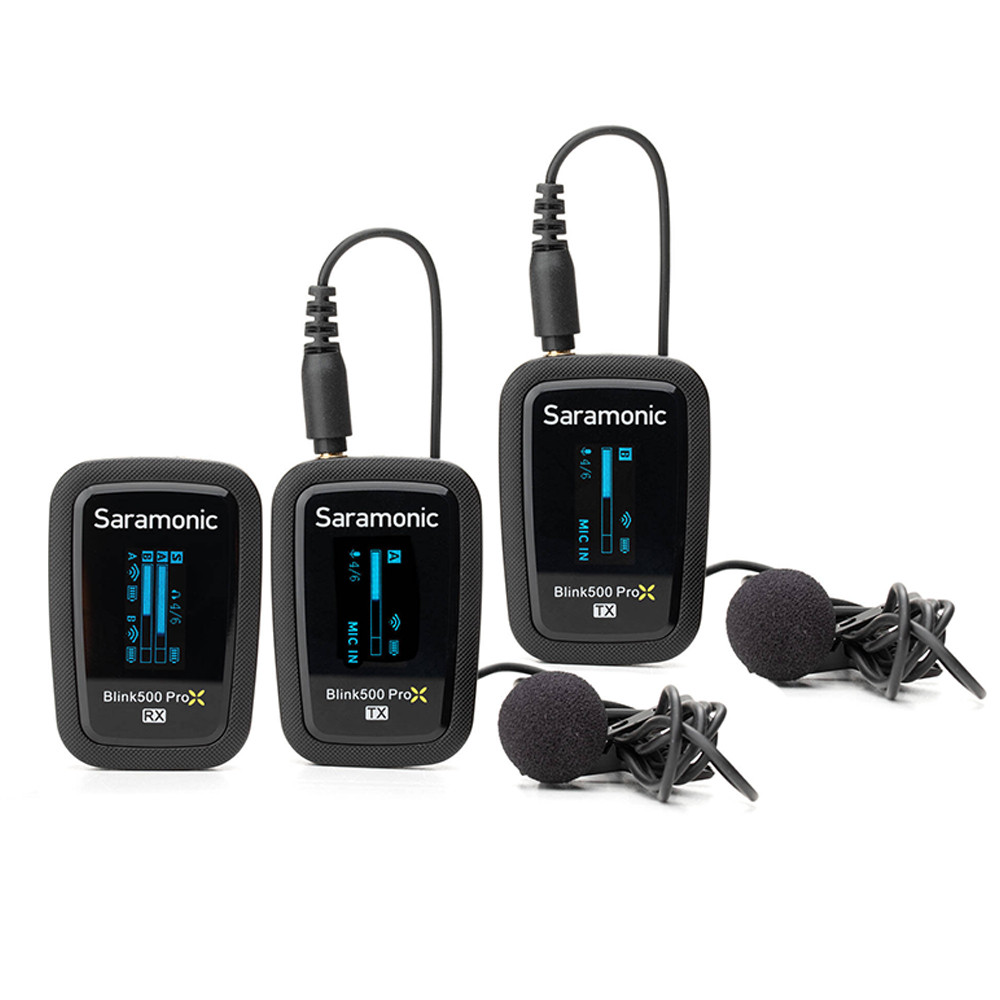 Microfone Sem Fio Saramonic Blink500 ProX B2 Lapela Preto