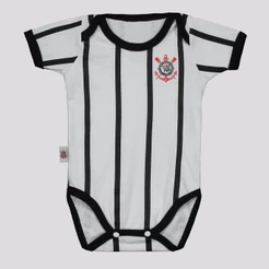 Body Corinthians Jogo Infantil Branco