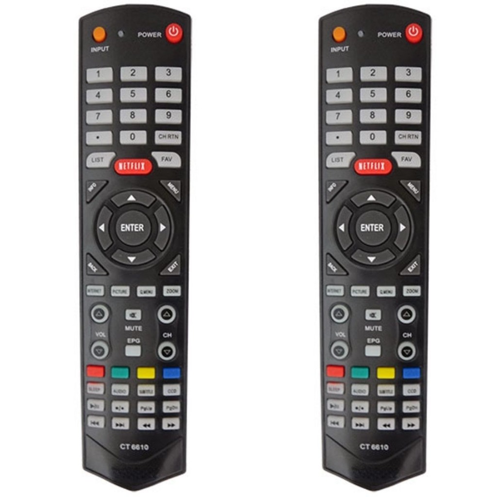 Oferta com 2 Controle Remoto TV Semp Toshiba Netflix Ct6610 SKY-7010 LE-7011