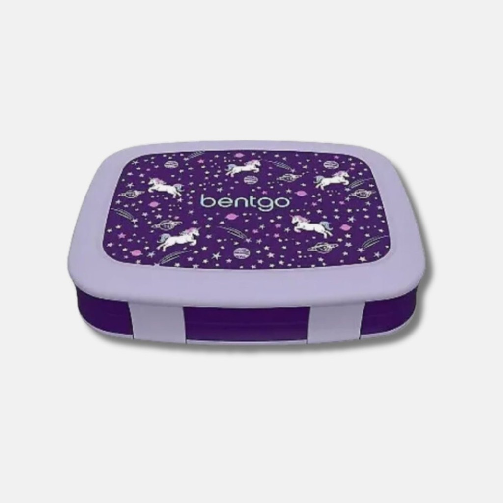 Lancheira bentgo Kids Lunch Box roxa Unicornio