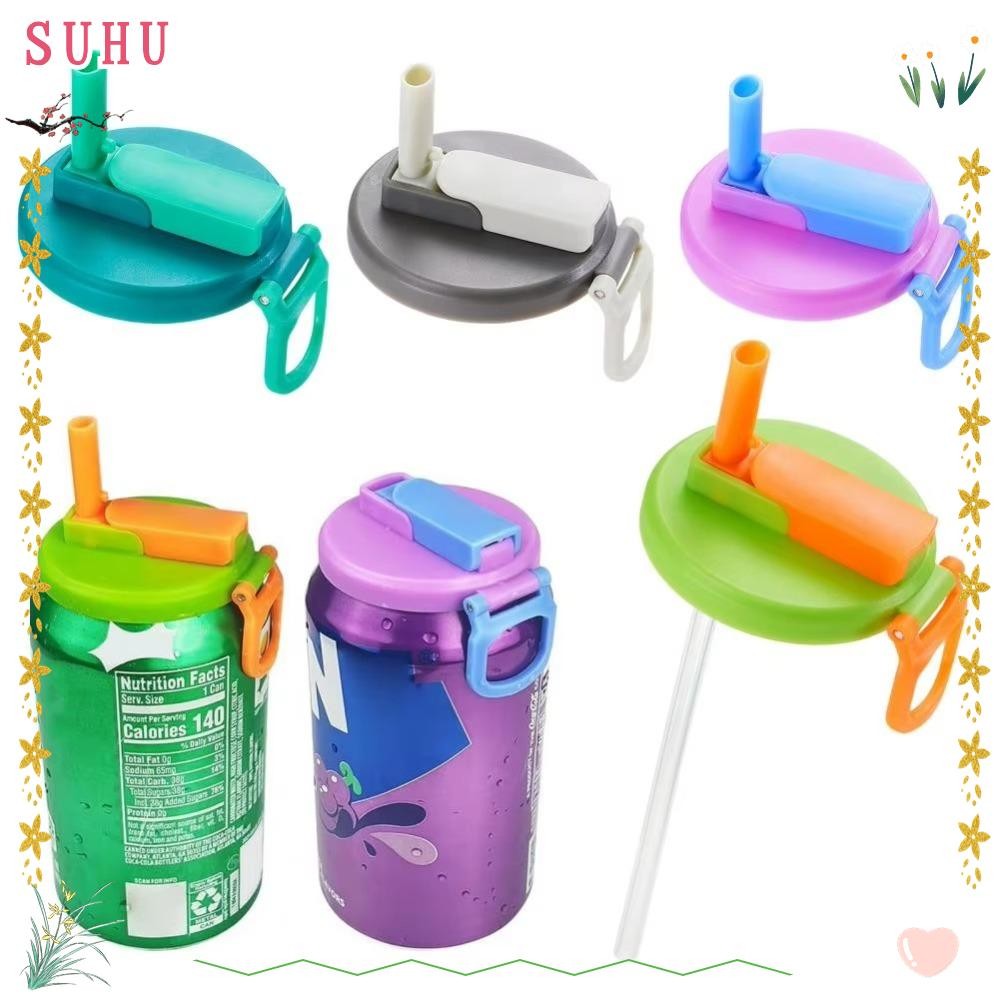 Tampas De Lata De Refrigerante SUHU , Canudos De Reposição De Plástico  , Tampa De Copo À Prova De Respingos , Cerveja 