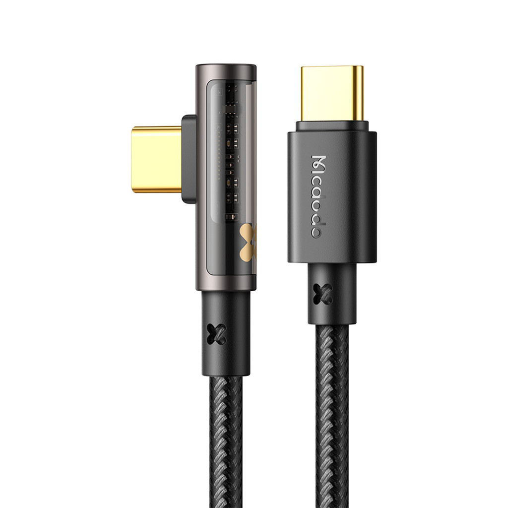 Cabo Usb-C Para Tipo-C 90° Turbo Pd 100w 20v 5a 2m Mcdodo