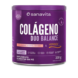 Colageno Duo Balance Hibiscus e Frutas Roxas 330g - Sanavita em Oferta na Shopee