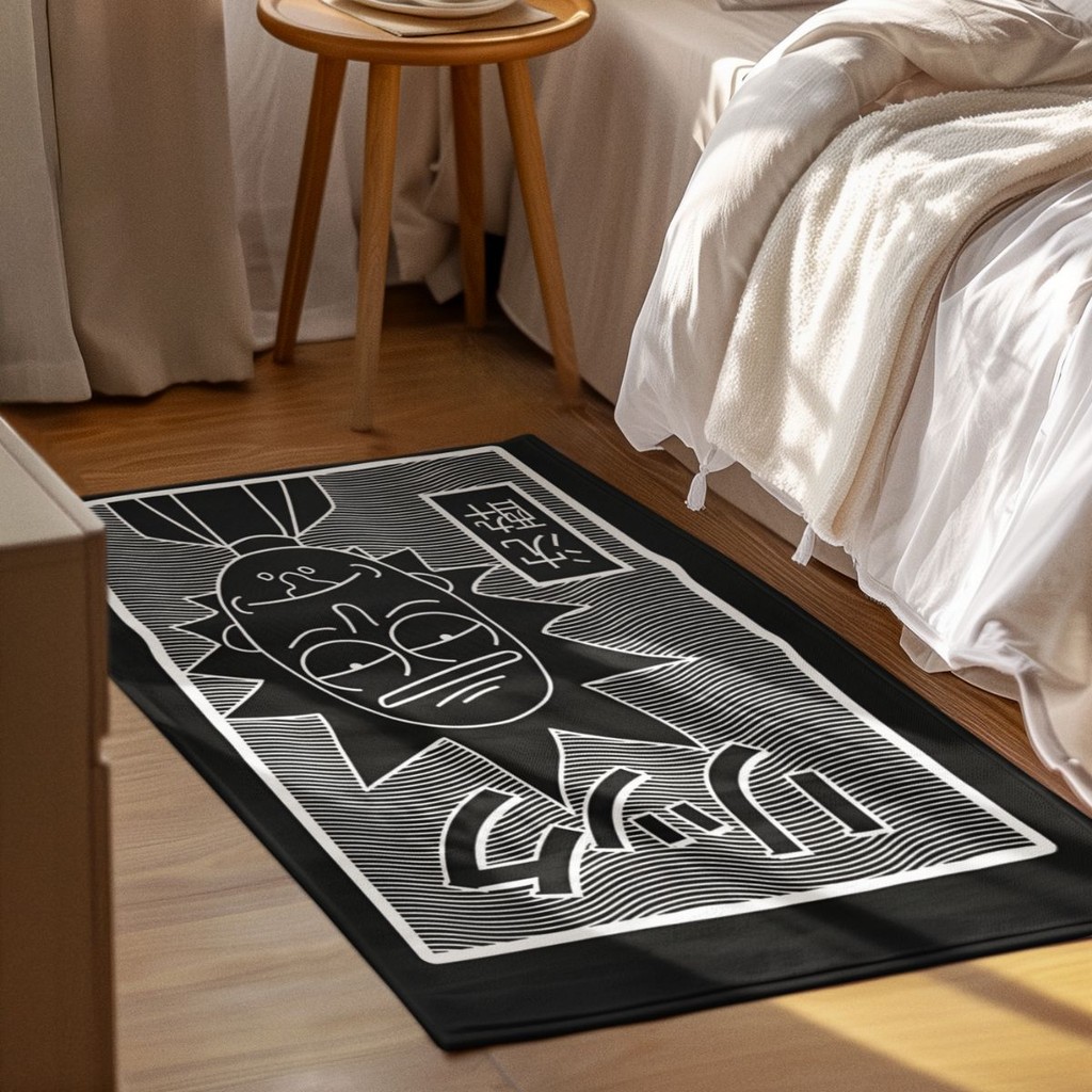 Tapete Decorativo Rick And Morty 118x70cm  Antiderrapante Sala, Quarto e Escritório em Oferta na Shopee