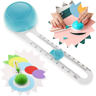 Cortador Circular Compasso 360 Graus Recorte Circulo Papel Plastico Fino EVA Patchwork Scrapbook Papelaria Cartonagem em Oferta na Shopee