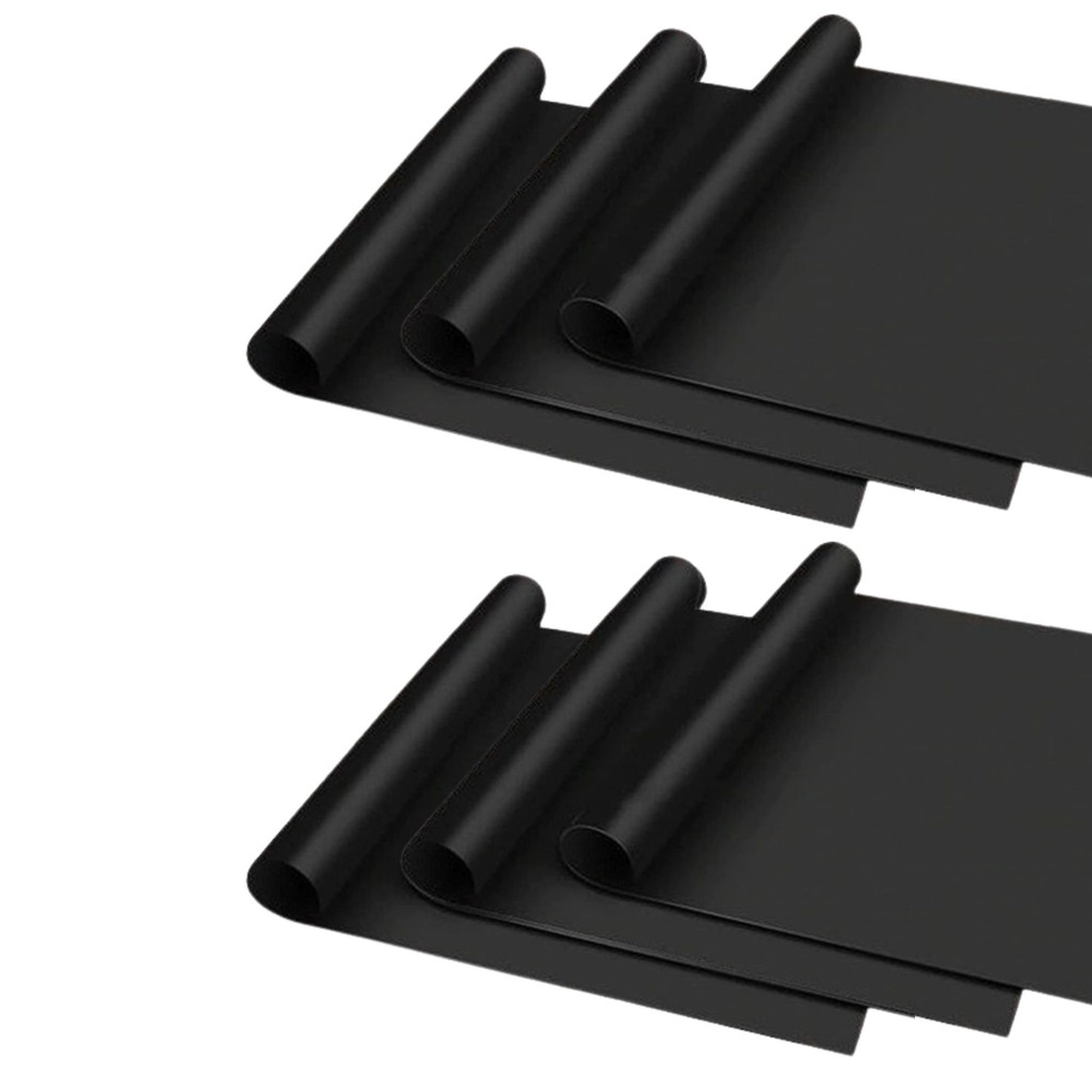 Kit 6 Manta Tapete Teflon Antiaderente P/ Churrasqueira Grill Reutilizável Limpeza Fácil