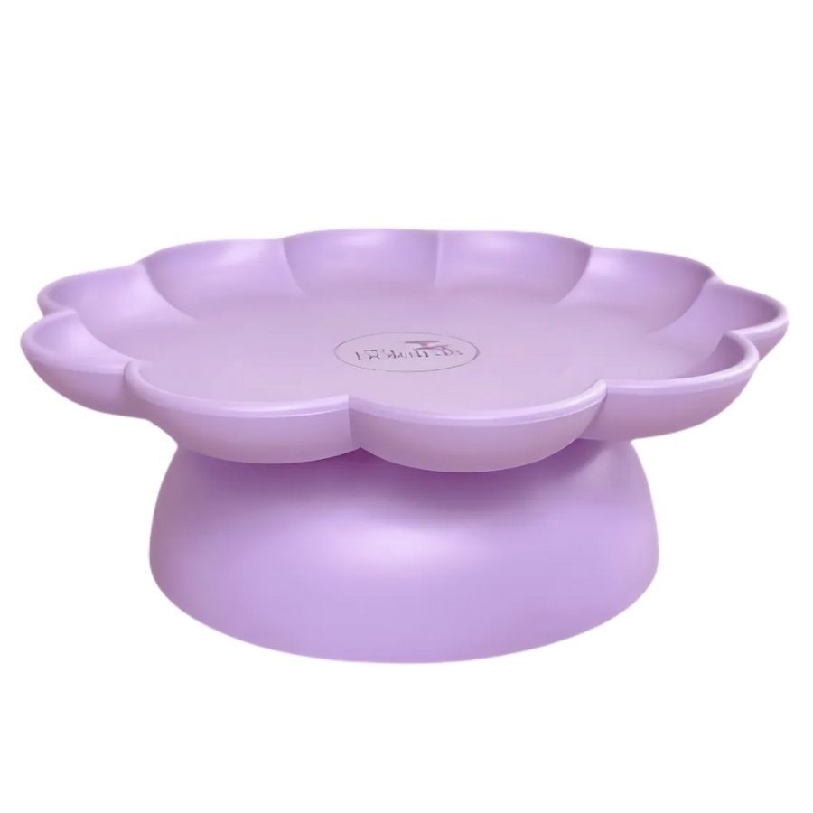 Bandeja Flower Com Pé - 205mm - Lilas Fosco - 1 unidade - Só Boleiras - Rizzo em Oferta na Shopee