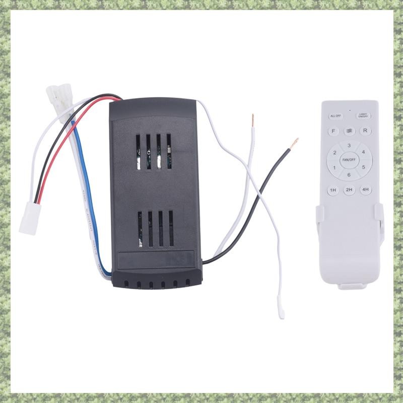 (Qxcw) Substituição Do Kit De Controle Remoto Ventilador De Teto Universal , 6 Velocidades E Temporização , Remota Para