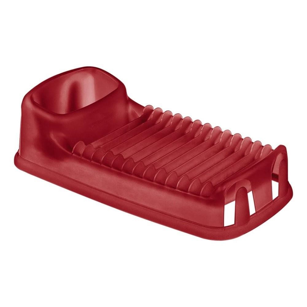 Escorredor de Louça Plástico Pequeno Vermelho Casar Sanremo - Home & Living