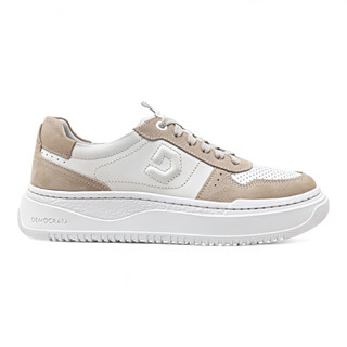 Tenis Democrata Feminino Denim Block Couro Branco Casual Original em Oferta na Shopee