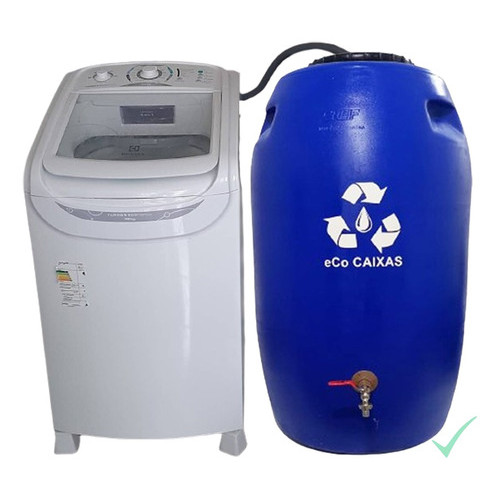 Eco Caixa 240l Bombona 200 Litros Para Água De Chuva Tambor