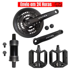 Pedivela GTA Bicicleta Pe De Vela Aro 26/29 Tipo Shimano GTS Absolute Central Rolamento Eixo Ponta Quadrada Pedal Bike