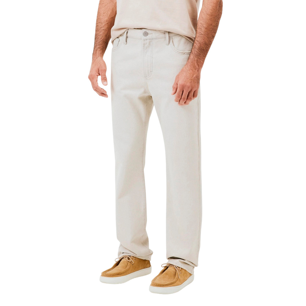 Calça Hering Cinza Masculina Reta Em Sarja