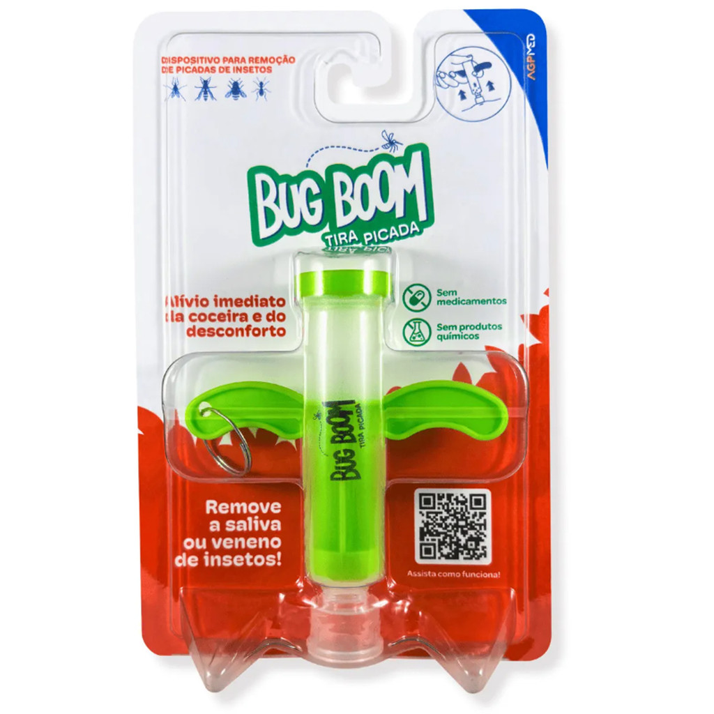 Dispositivo Para Remoção de Picada de Insetos bug Boom Verde