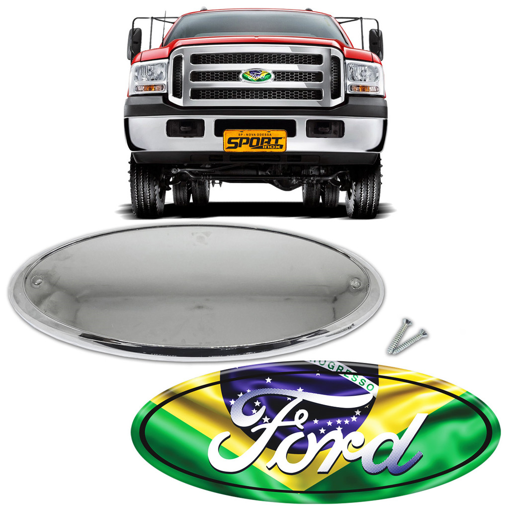 Emblema Da Grade Brasil Compativel Com F-250/ F-350/ F-4000 em Oferta na Shopee