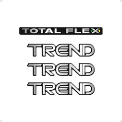 Adesivos Gol G4 Trend Emblema Total Flex Resinado - Generico