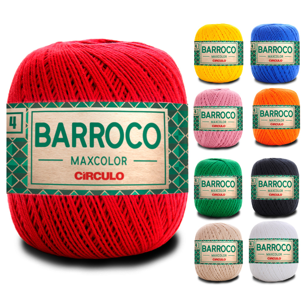 Barroco Maxcolor 4 Fios 200gr Pronta Entrega em Oferta na Shopee