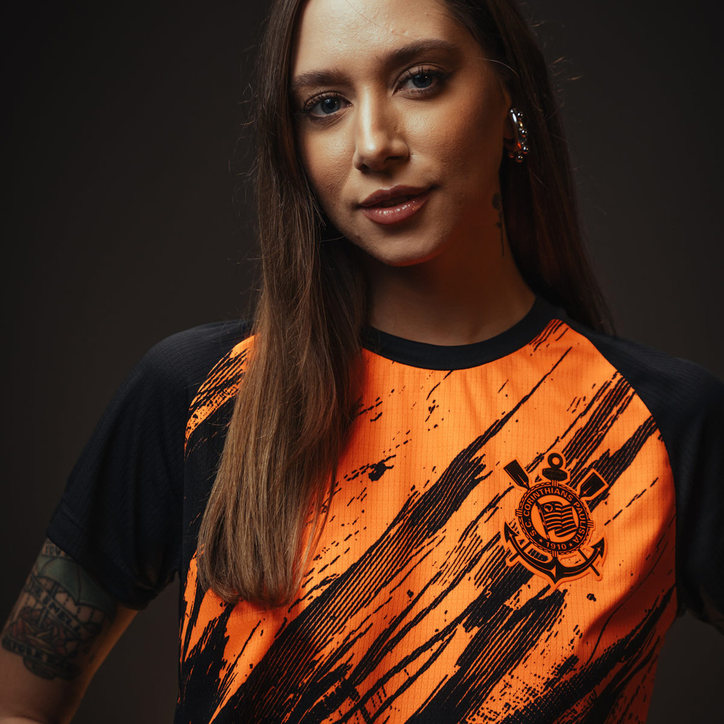Camisa Corinthians SCCP Rajados Feminina Oficial em Oferta na Shopee