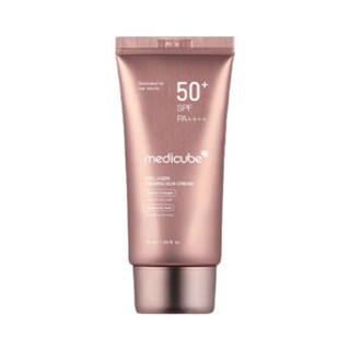 Medicube Colágeno Firmador Creme Solar 50ml Nu Facial Protetor SP50 Luz Elástica Iluminando Hidratante Rosto Cuidados So em Oferta na Shopee