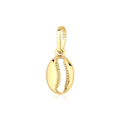 Pingente de ouro 18k mini búzio