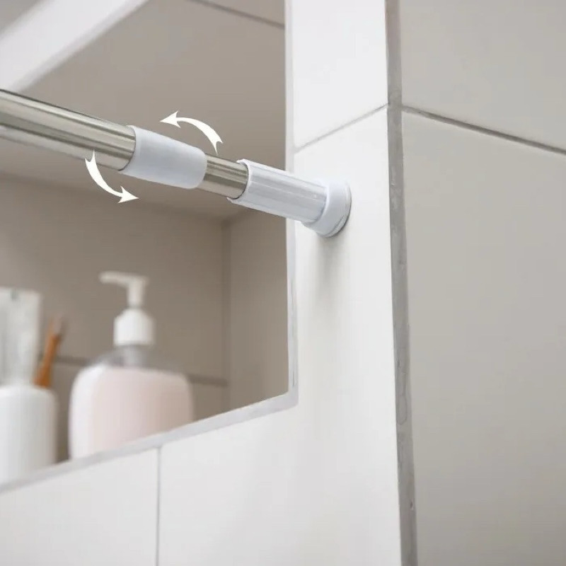 Varão Extensível porta Cortina Para Banheiro Box bastão provador 1,1X 2m  1,40x 2,60