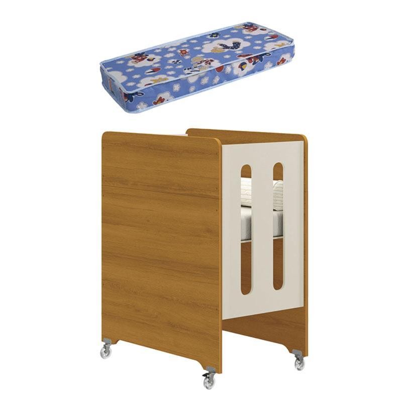 Berço Americano Evolution 4 em 1 Areia Acetinado Savana com Colchão Mini - Reller em Oferta na Shopee