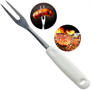 Garfo Trinchante Churrasco 29,5cm Inox Cabo Plastico Longo em Oferta na Shopee