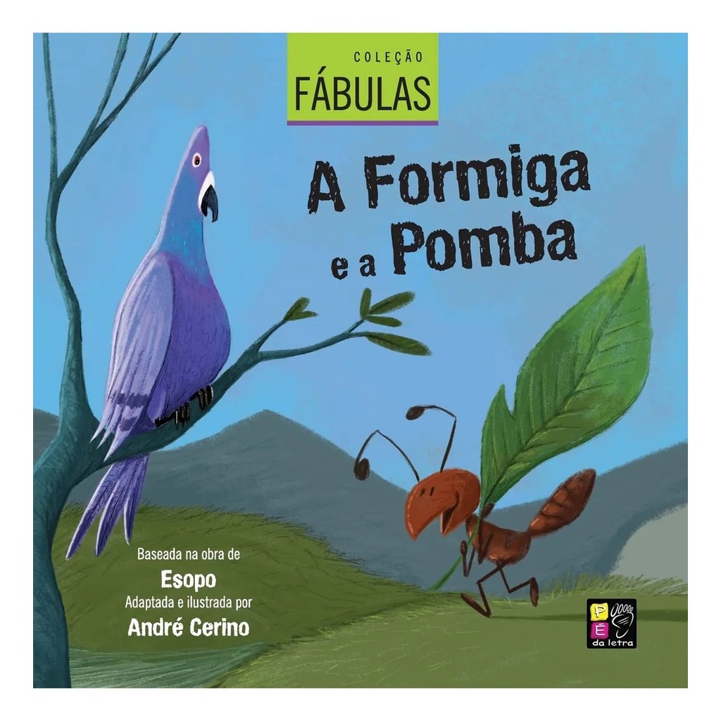 A Formiga e a Pomba | Fábulas Infantis | Livro Ilustrado em Oferta na Shopee