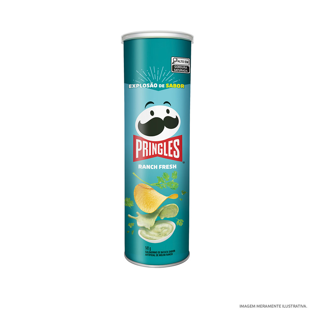 Pringles Ranch Fresh Salgadinho Batata Frita 141g em Oferta na Shopee