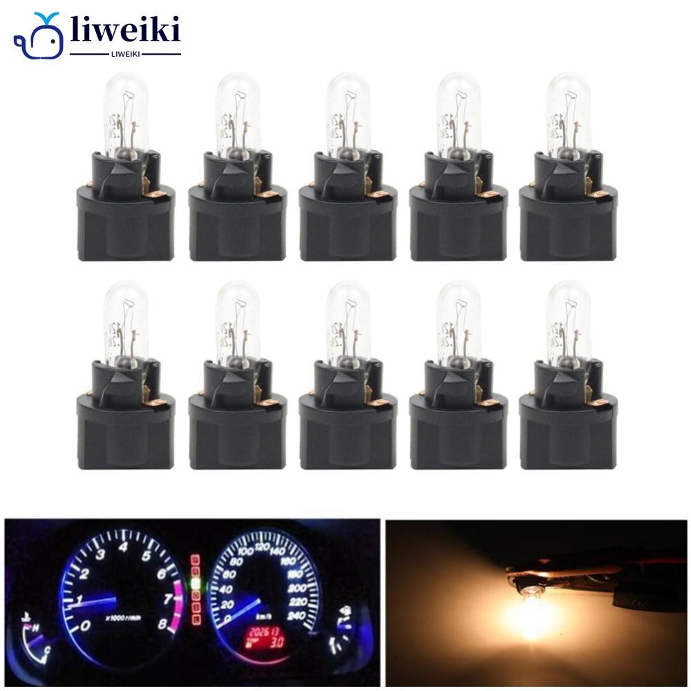LIWEIKI 10 Pçs T5 12v 1.2W SMD LED Luz Do Carro Automóveis Diodo Emissor De Instrumento Medidor Painel Lâmpadas Lâmpada em Oferta na Shopee