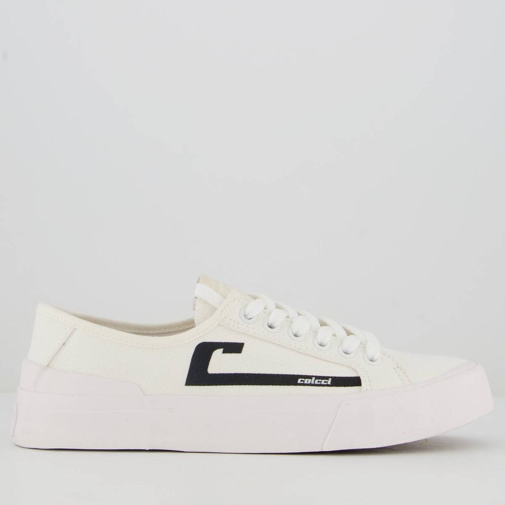 Tênis Colcci Cool Canvas Feminino Branco e Preto - Women Shoes