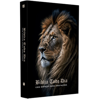 Bíblia Todo Dia com Espaço para Anotações | AM | Letra Normal | Capa Dura Leão Alteza em Oferta na Shopee