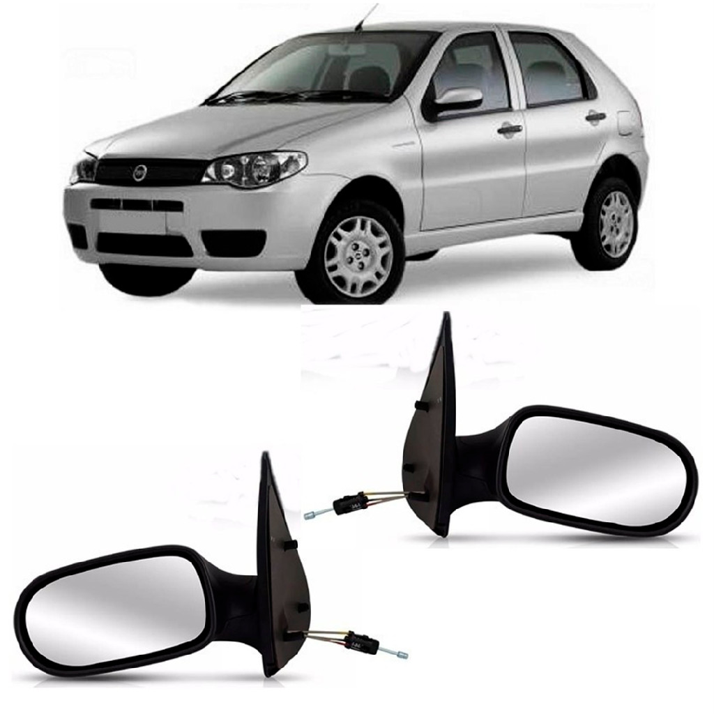 Par Retrovisor Palio 04 05 06 07 08 09 10 4 Portas Controle