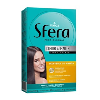 Alisante em Creme Sfera Manteiga de Manga/Queratina em Oferta na Shopee