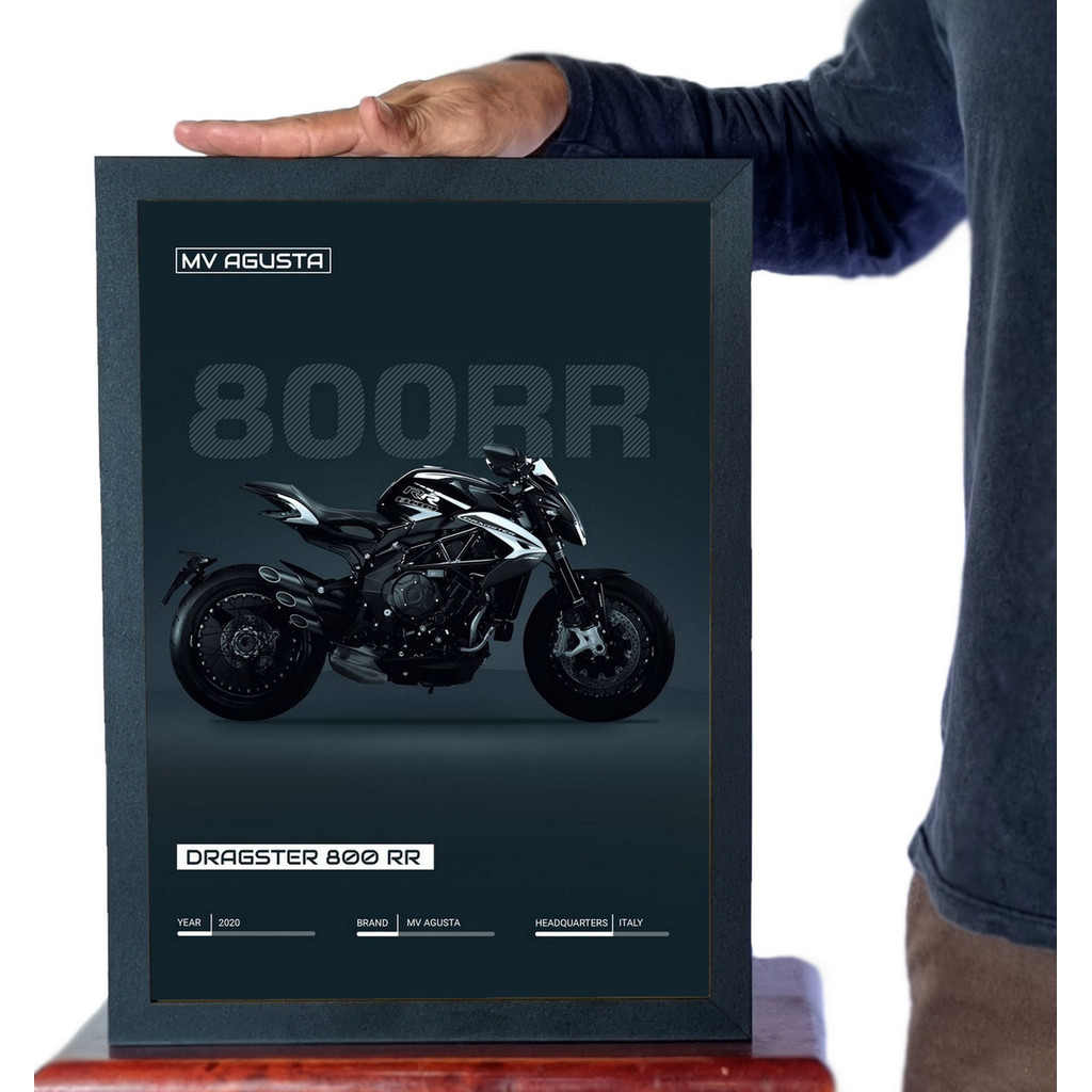 Quadro Decorativo Moto Mv Agusta Dragster 800pr