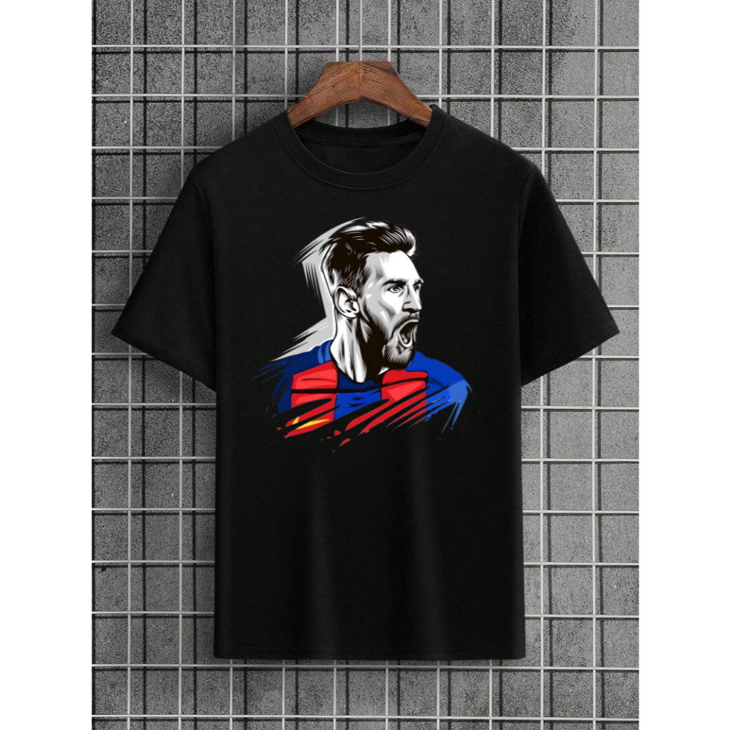 Camiseta Messi 10 Futebol Animado Jogo Game Infantil do 04 ao 16 Game Camisa Unissex Algodão 002