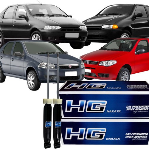 Par Amortecedor Traseiro Nakata Fiat Palio Siena Fiasa Fire em Oferta na Shopee