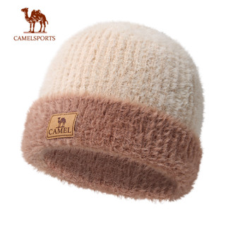 CAMEL SPORTS Chapéu De Malha Feminino Quente À Prova De Vento Orelha Proteção Grande Circunferência Da Cabeça Lã em Oferta na Shopee
