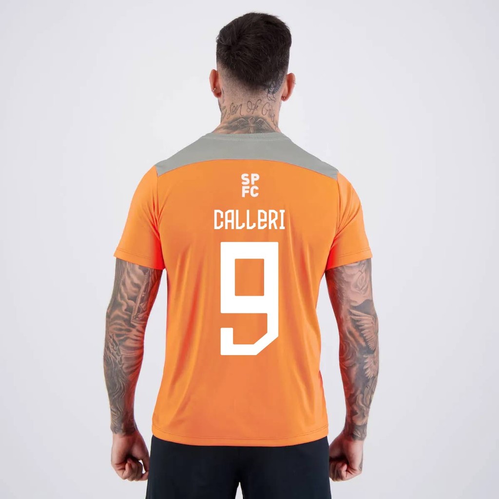Camisa São Paulo Calleri 9 Sampa Laranja