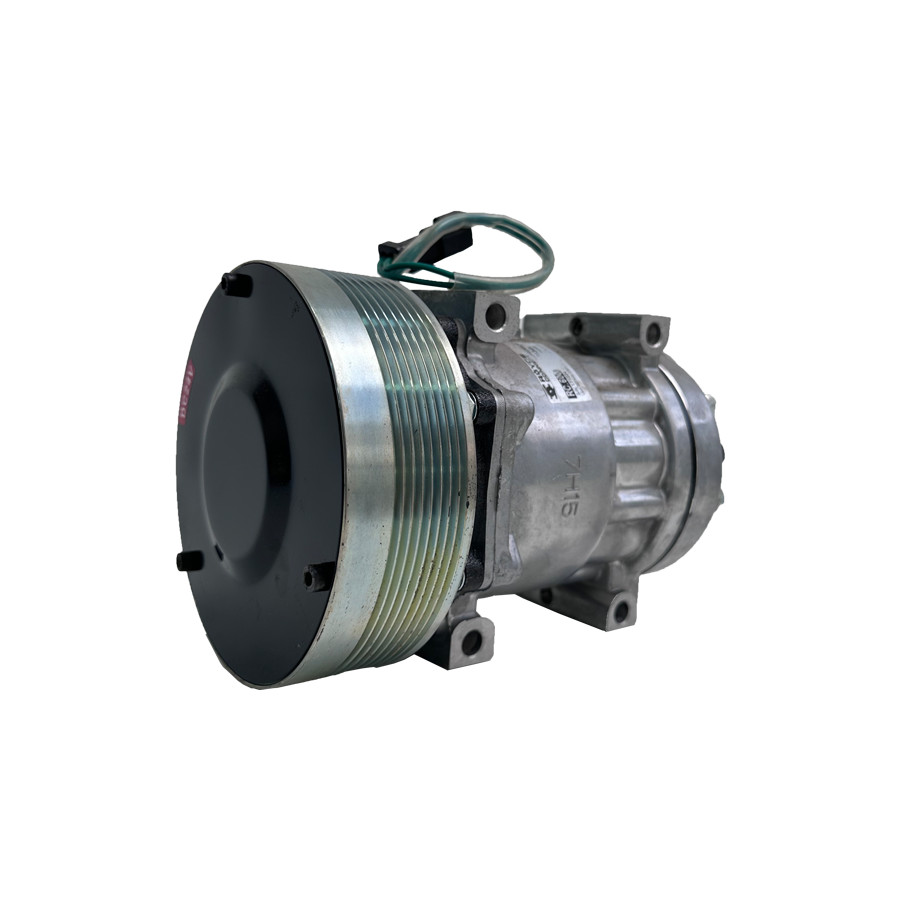 COMPRESSOR DE AR CONDICIONADO PARA CATERPILLAR/CASE 7H15 8PK 24V MODELO SANDEN