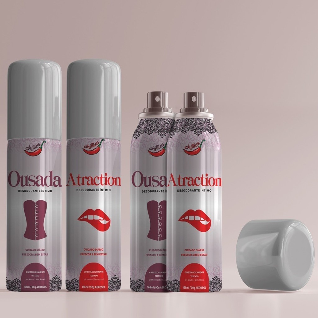Desodorante Íntimo Feminino Sinta-se Poderosa 166ml Chillies 